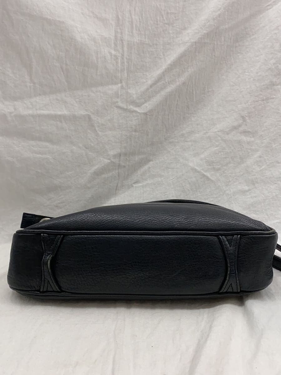 Nakazawa Kaban Shoulder Bag Leather BLK Solid 4