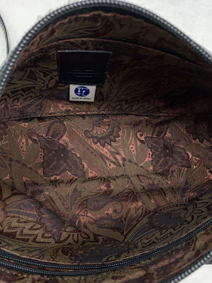 Nakazawa Kaban Shoulder Bag Leather BLK Solid 6