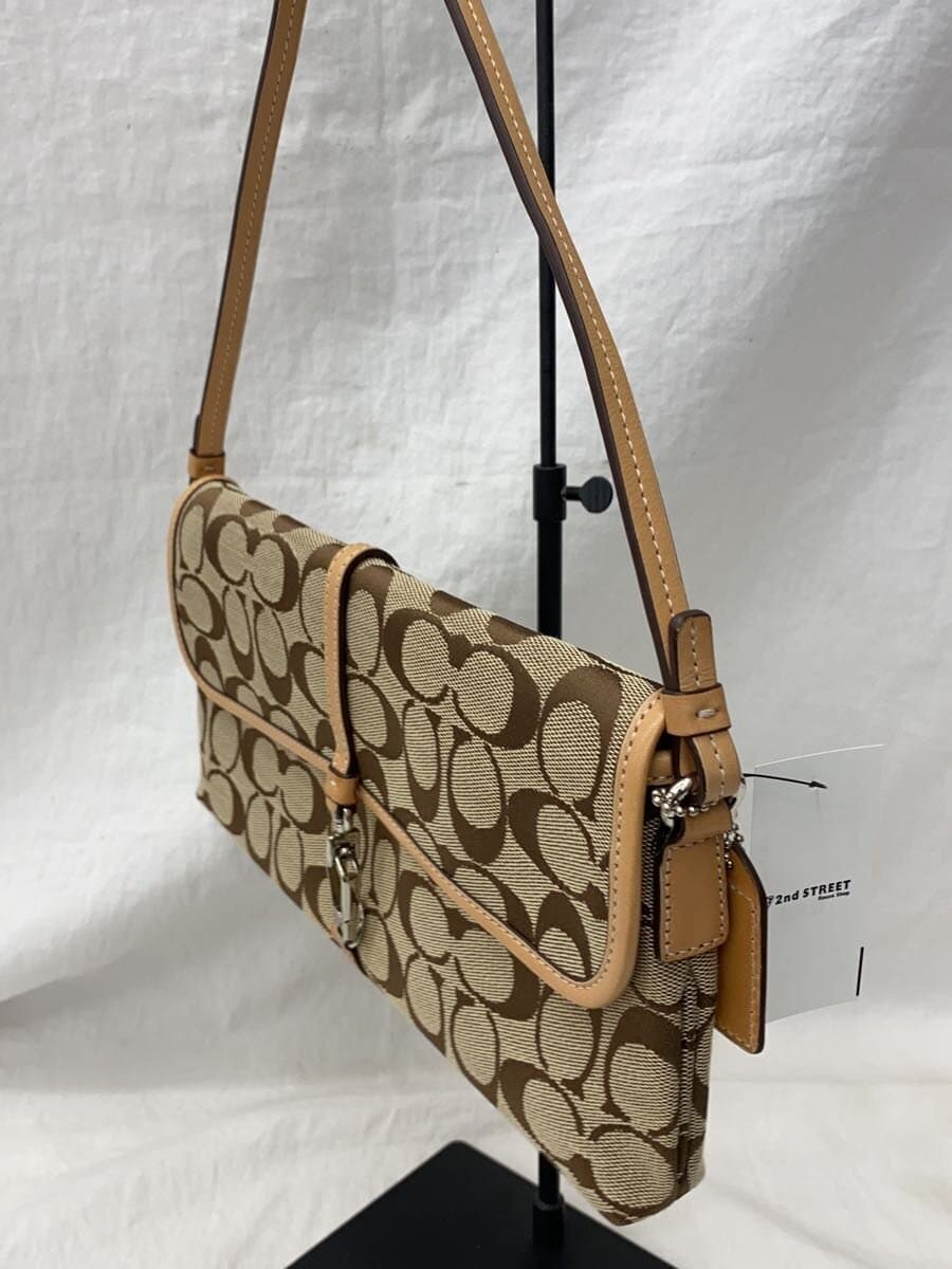 COACH Handbag Canvas BEG All Over Pattern 6348 2