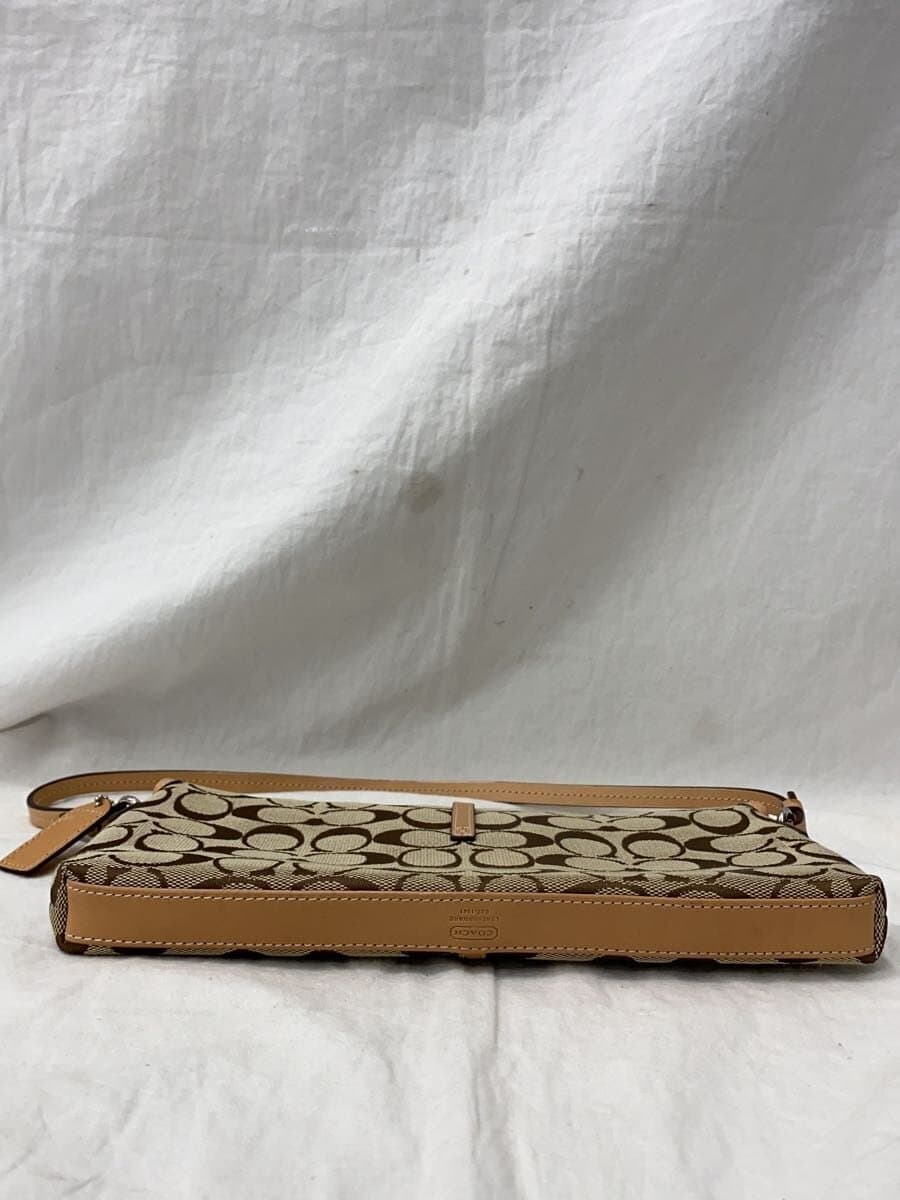 COACH Handbag Canvas BEG All Over Pattern 6348 4