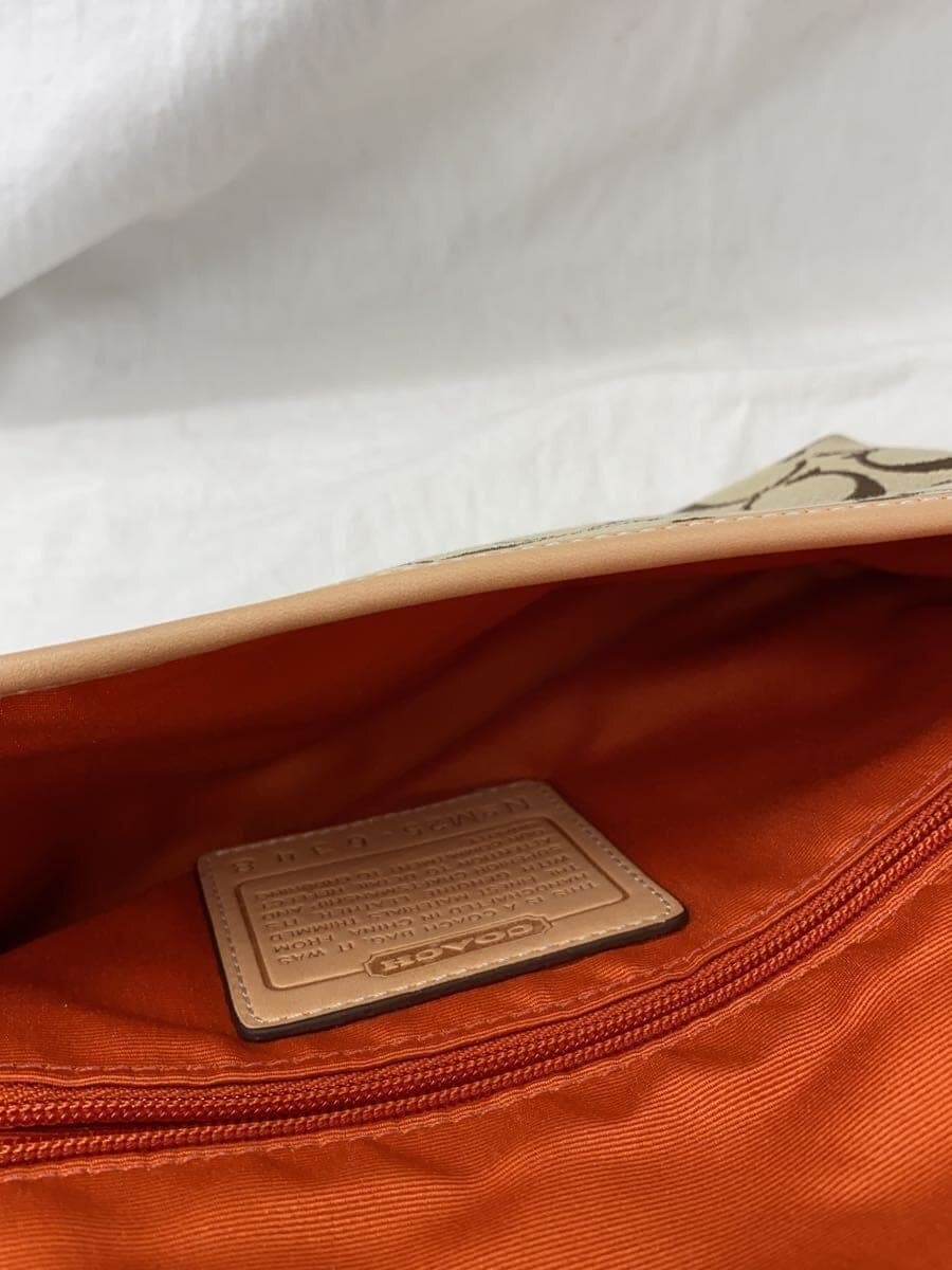 COACH Handbag Canvas BEG All Over Pattern 6348 6