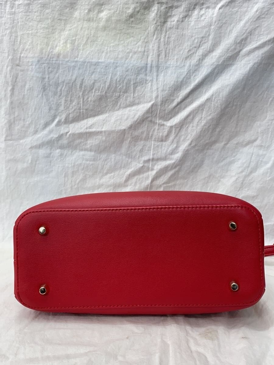 MARY QUANT Shoulder Bag Leather RED Solid 4