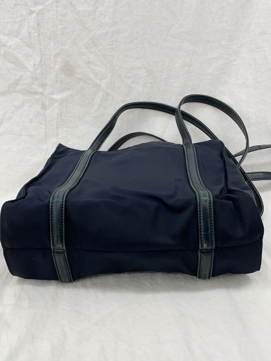 PRADA Tote Bag Nylon NVY Solid 4