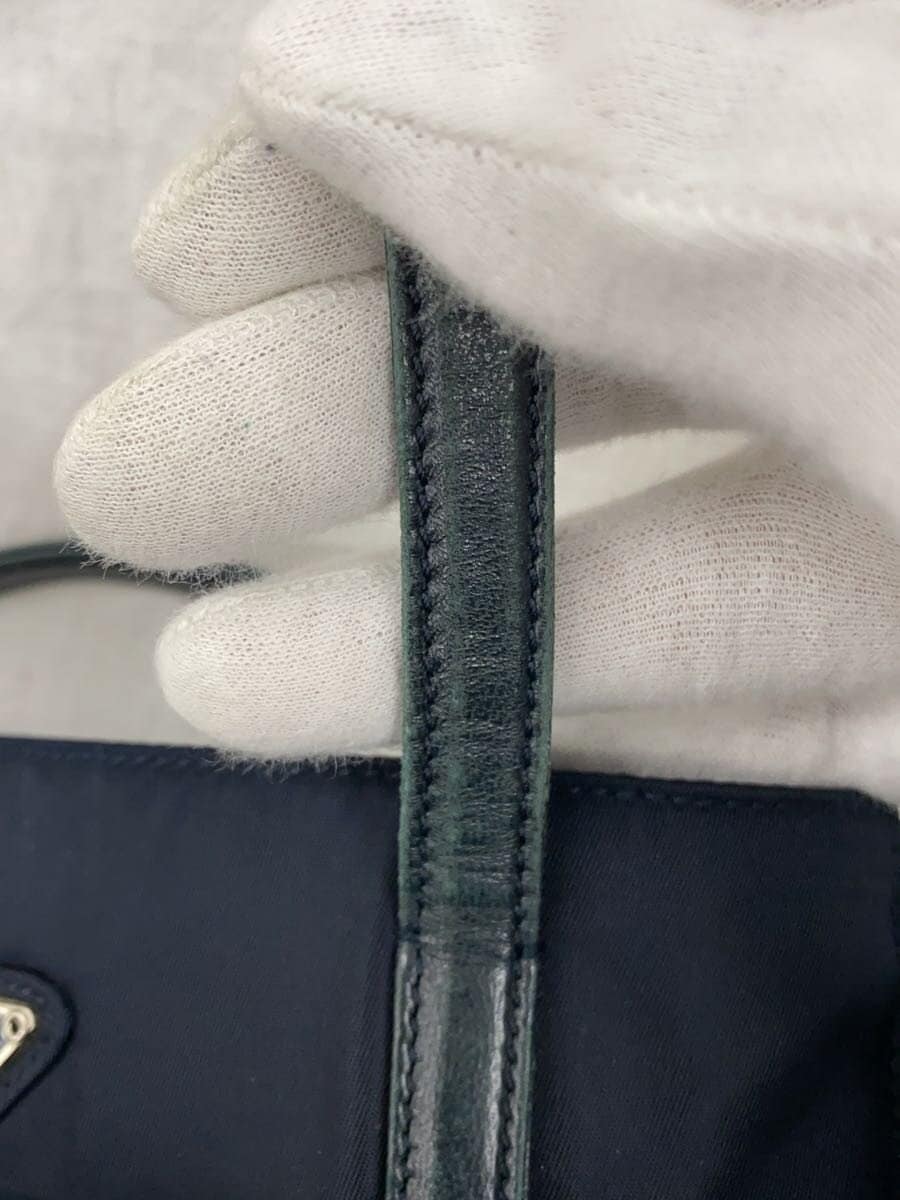 PRADA Tote Bag Nylon NVY Solid 9