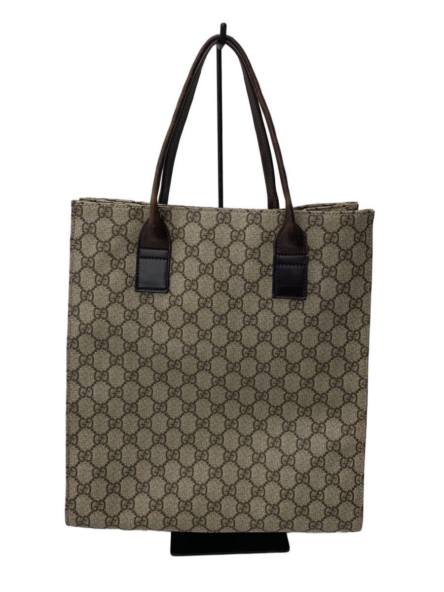 GUCCI Tote Bag_GG Plus PVC BRW All-Over Print 91249