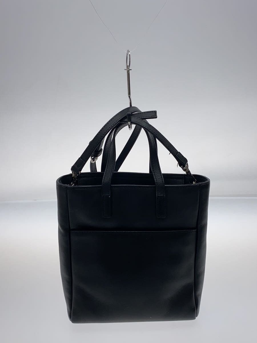 agnes b. shoulder bag cowhide BLK QAS01-03 3