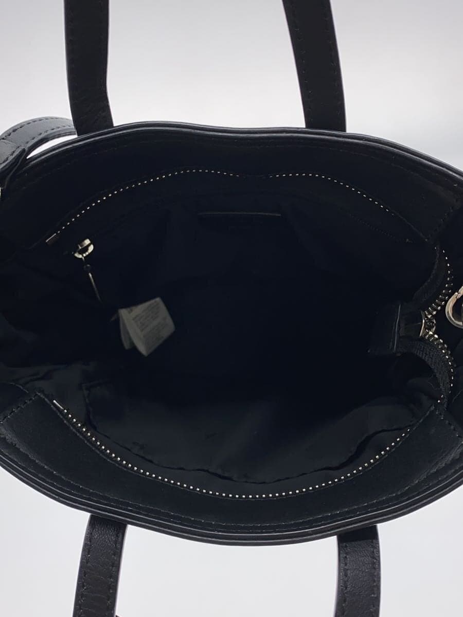 agnes b. shoulder bag cowhide BLK QAS01-03 6