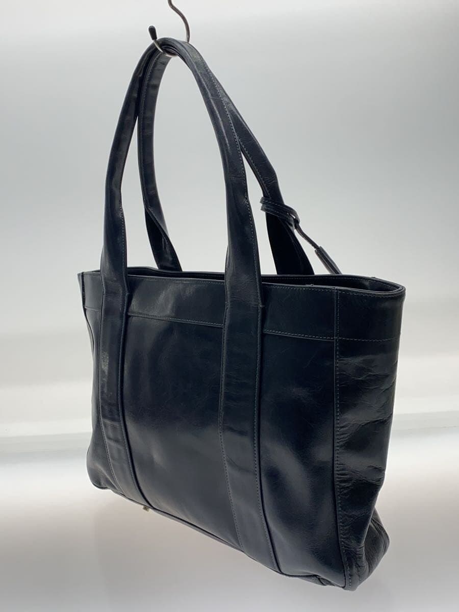 aniary Tote Bag Leather NVY 2