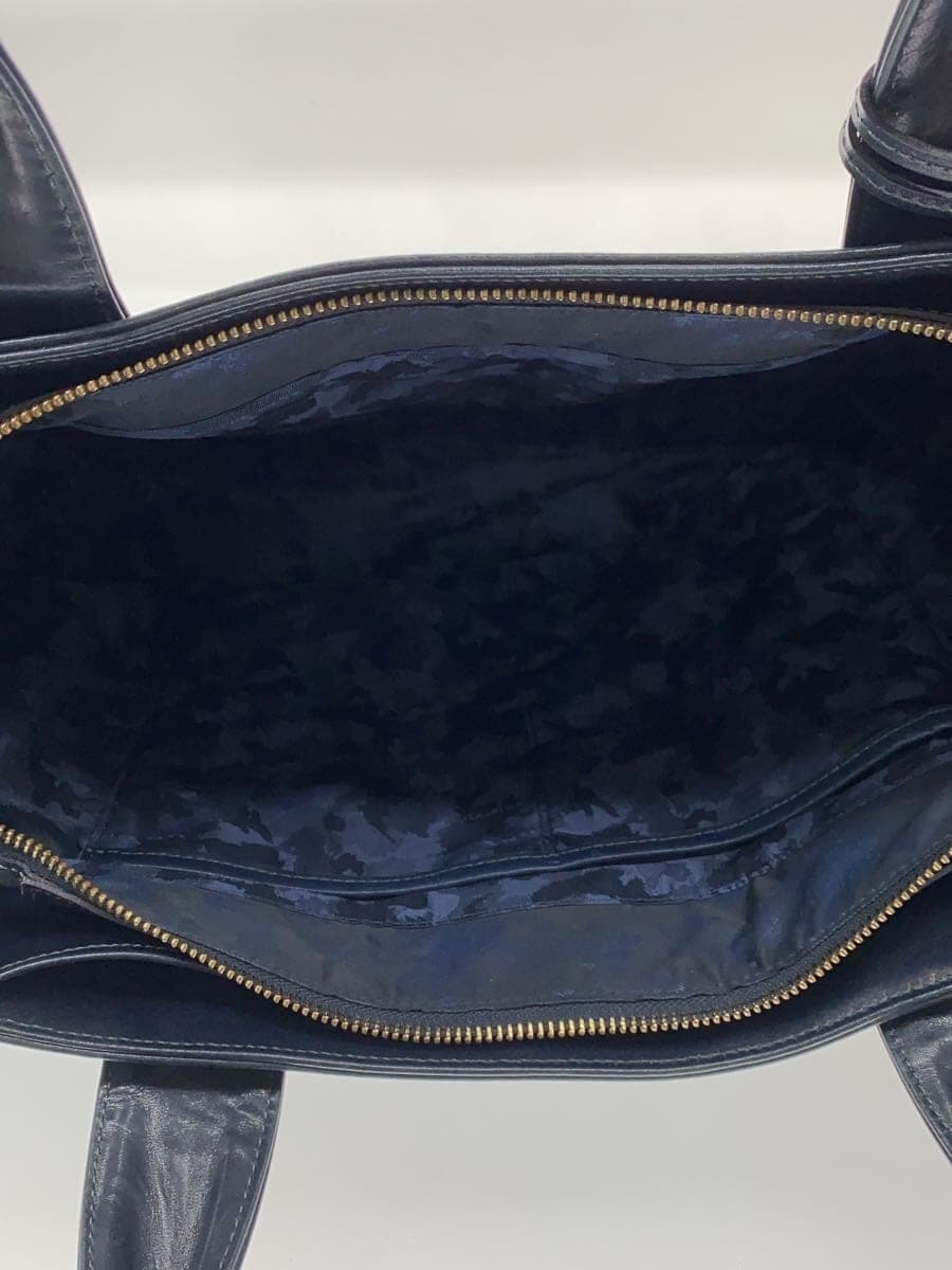 aniary Tote Bag Leather NVY 5