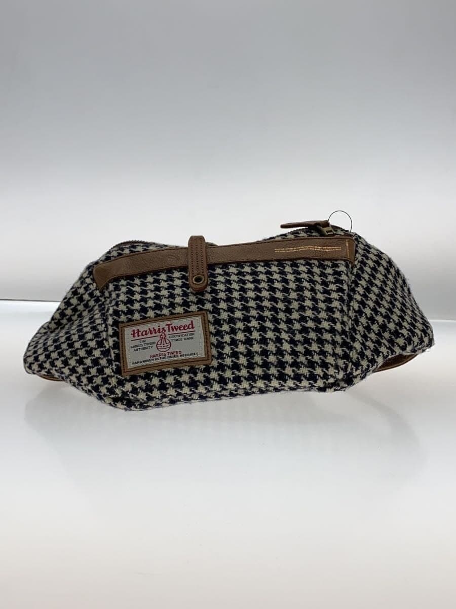 MASTERPIECE x HARRIS TWEED Shoulder Bag Wool Multicolor Houndstooth 4