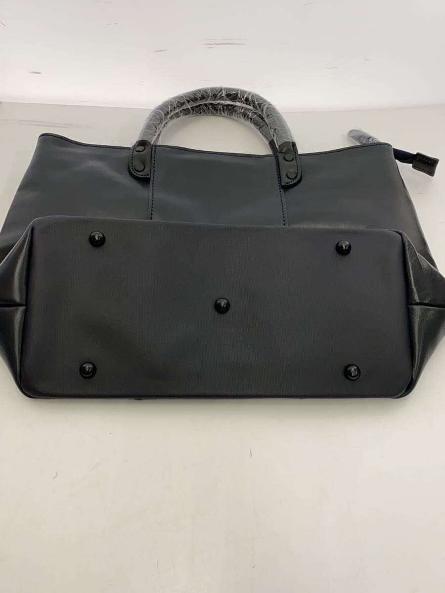 Mustache HIGE BAG Tote Bag Leather BLK 4