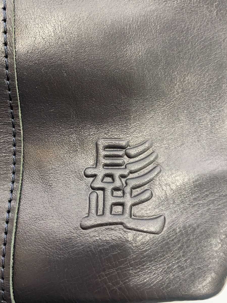 Mustache HIGE BAG Tote Bag Leather BLK 5