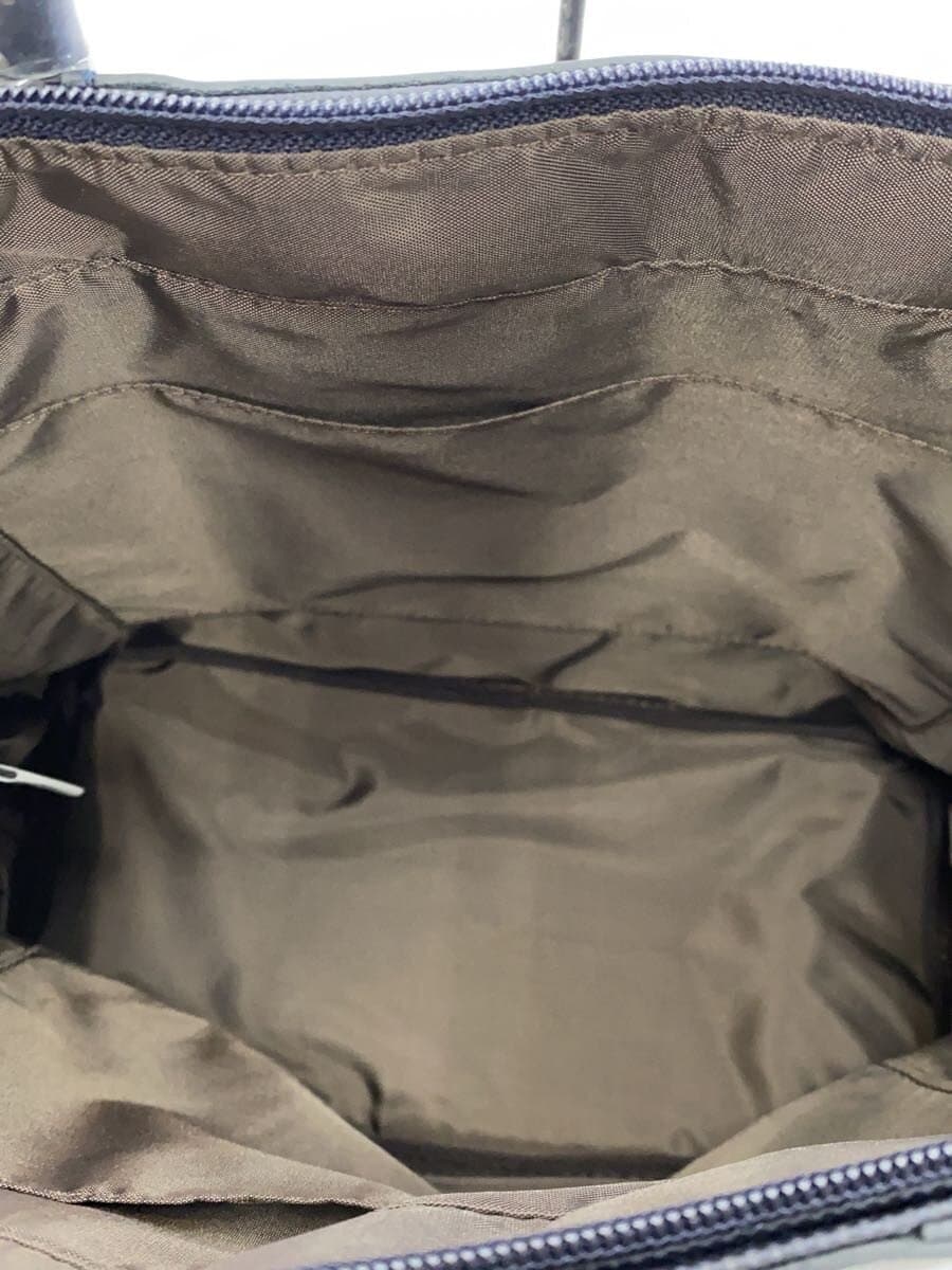 Mustache HIGE BAG Tote Bag Leather BLK 6