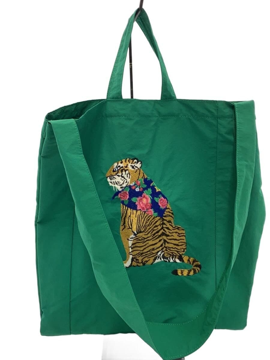 ear PAPILLONNER Tote Bag GRN Animal