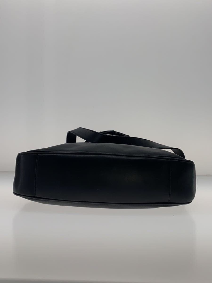 GUCCI Bamboo 2-Way One Handle Handbag Shoulder Bag Leather BLK 0011577 4