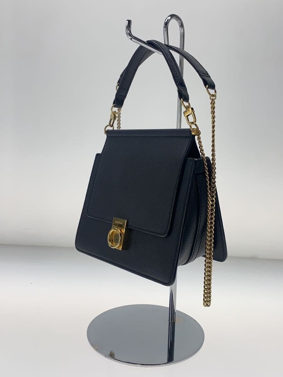 POLENENUMERO SEPT MINI Nume Rosept Mini Shoulder Bag Leather BLK 2