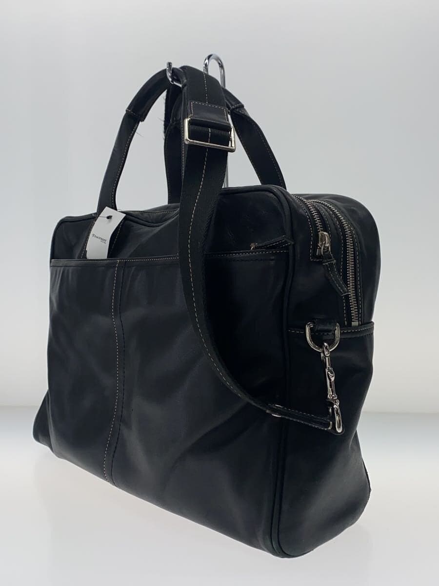 COACH2-Way Handbag Shoulder Bag Briefcase Leather BLK F70094 2