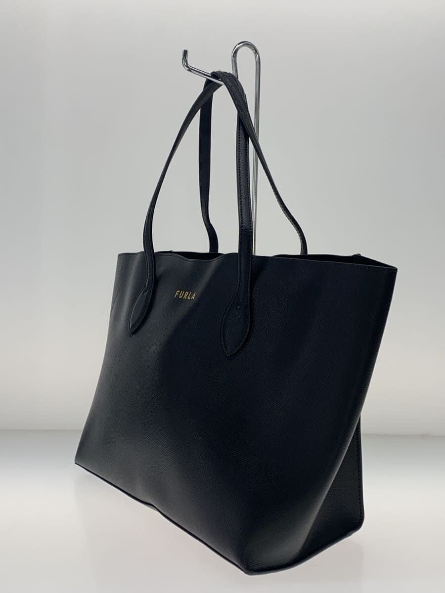 FURLA Tote Bag Leather BLK 2