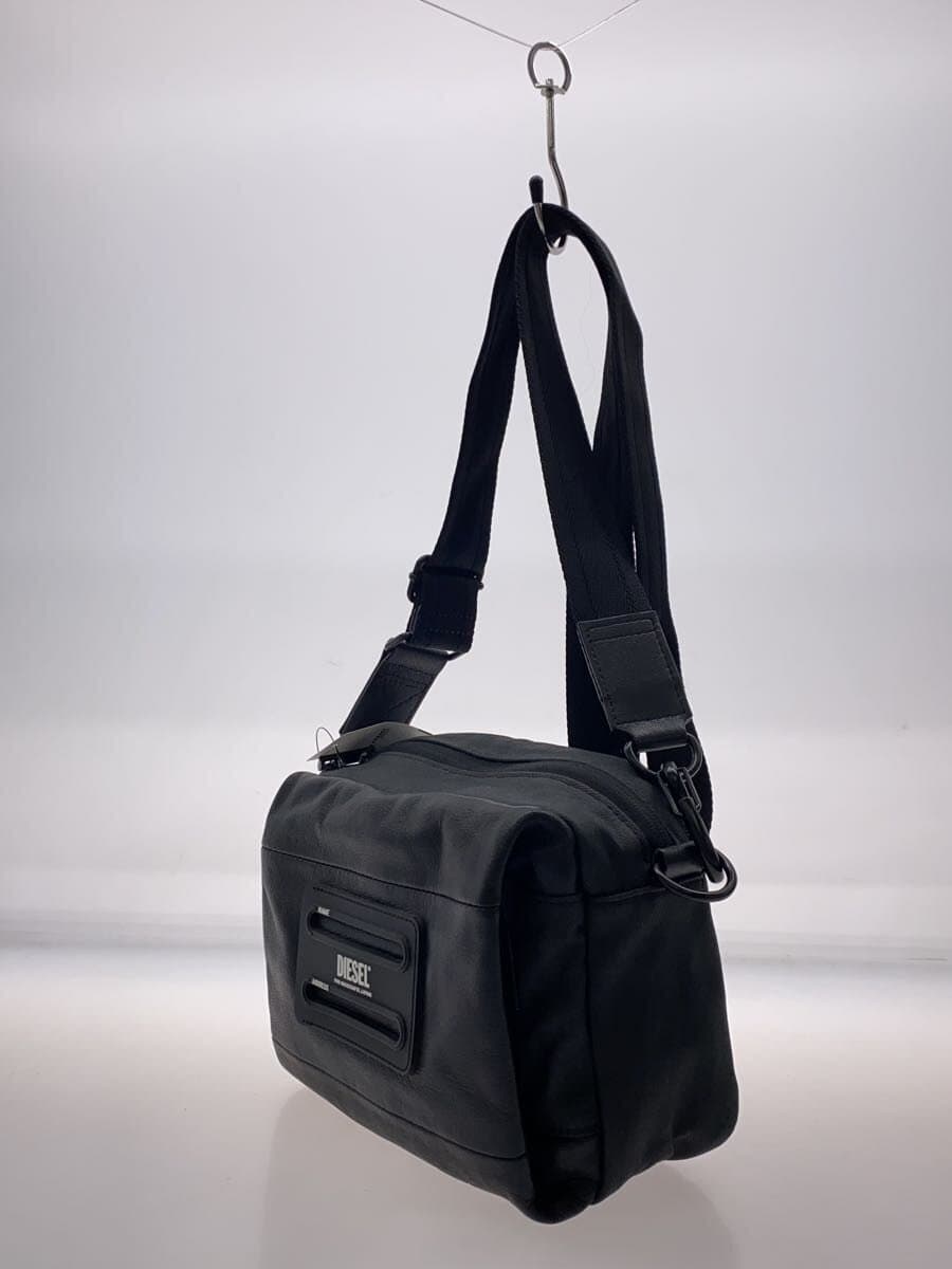 DIESEL Shoulder Bag Leather BLK 2