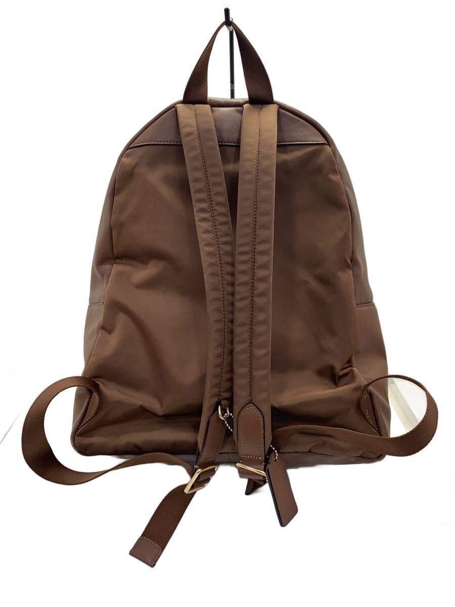 COACH Charlie Backpack Signature Black Leather Leather BRW Allover Pattern 3