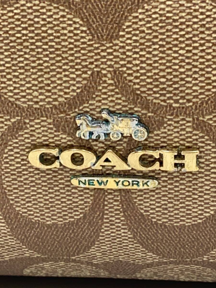 COACH Charlie Backpack Signature Black Leather Leather BRW Allover Pattern 5