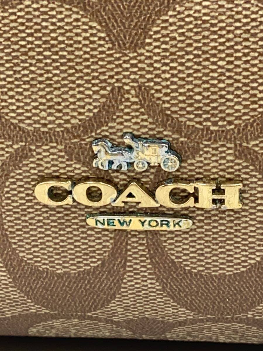 COACH Charlie Backpack Signature Black Leather Leather BRW Allover Pattern 5