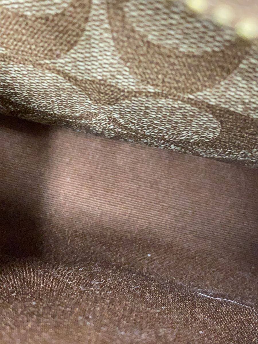 COACH Charlie Backpack Signature Black Leather Leather BRW Allover Pattern 7