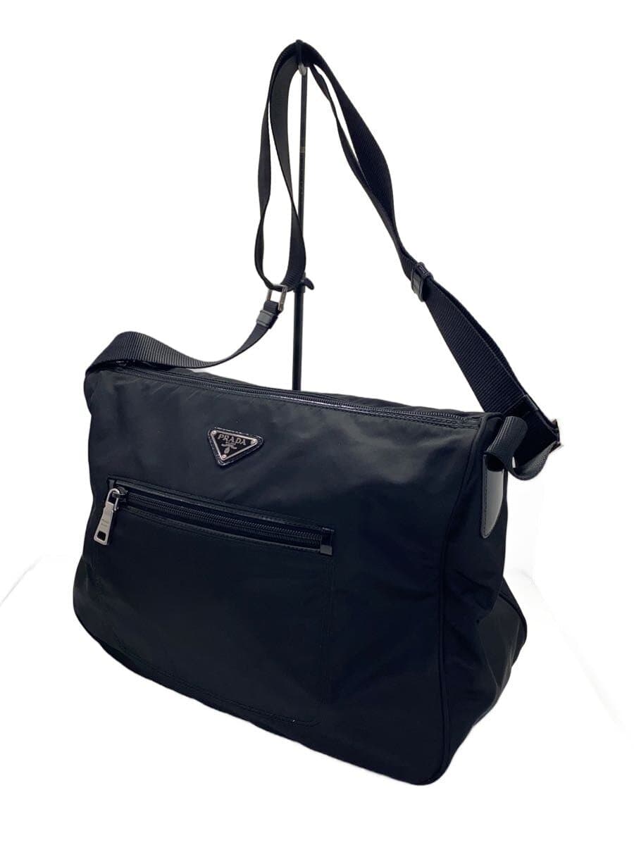 PRADA shoulder bag nylon BLK 2