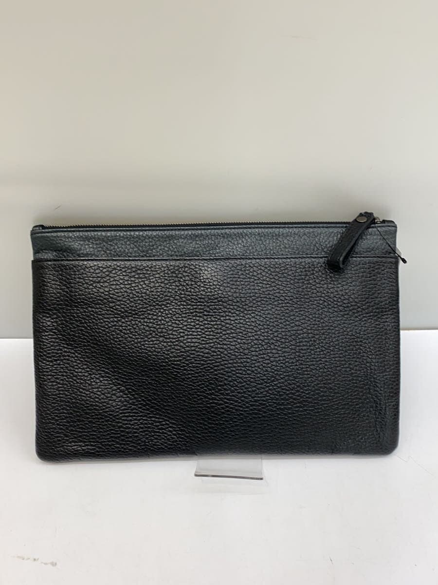 Calvin Klein platinum Clutch Bag Bag Leather BLK 3