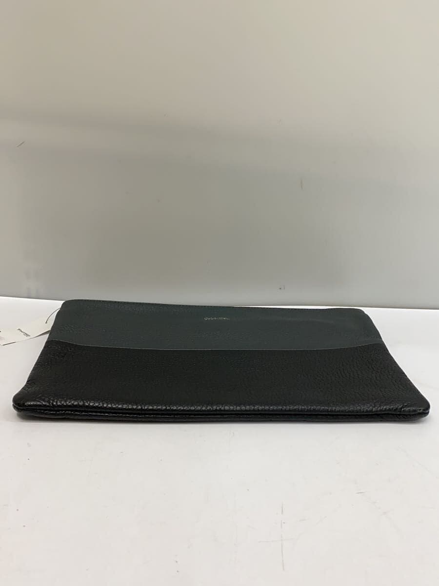 Calvin Klein platinum Clutch Bag Bag Leather BLK 4