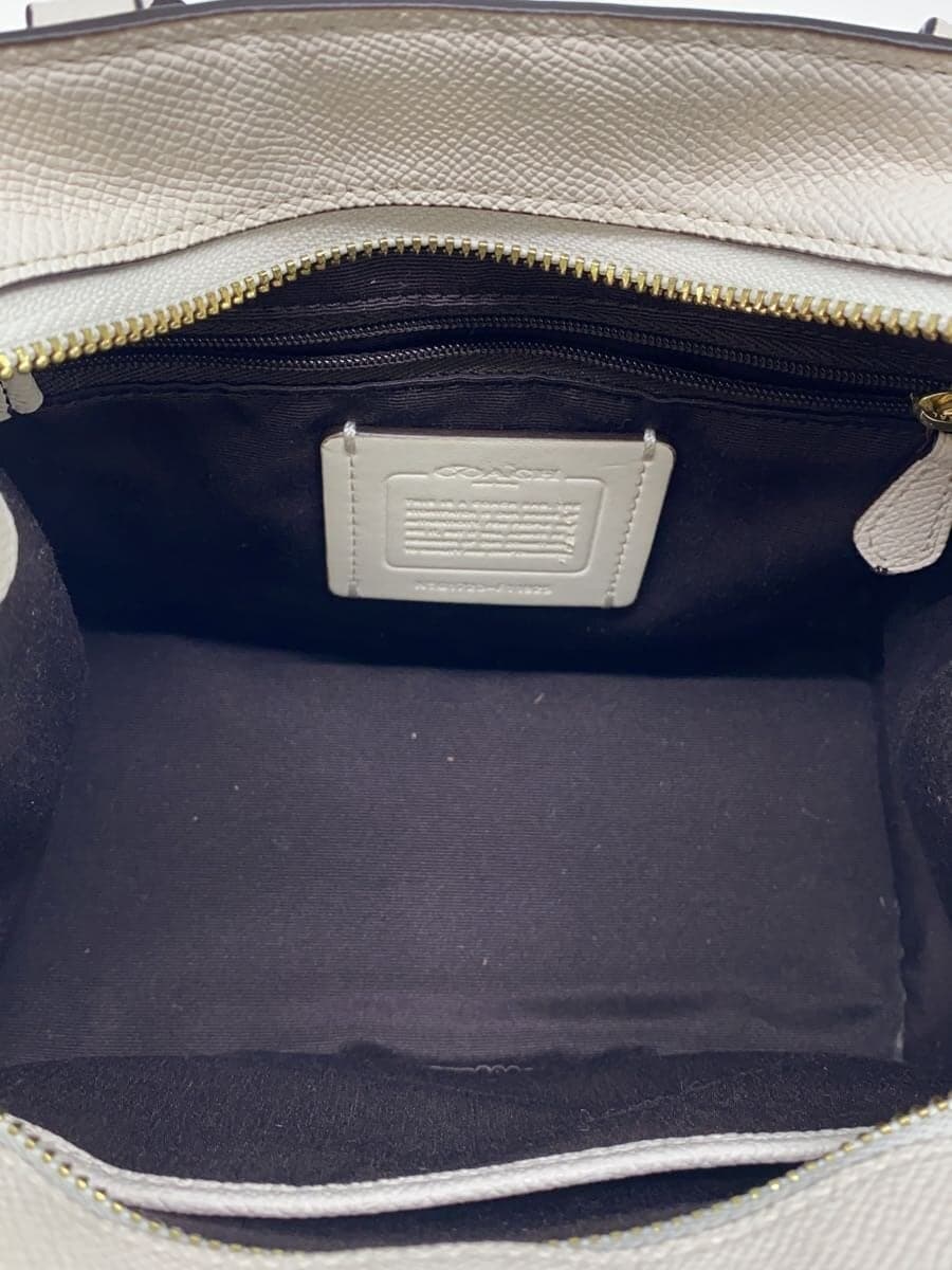 COACH handbag leather CRM F11925 6