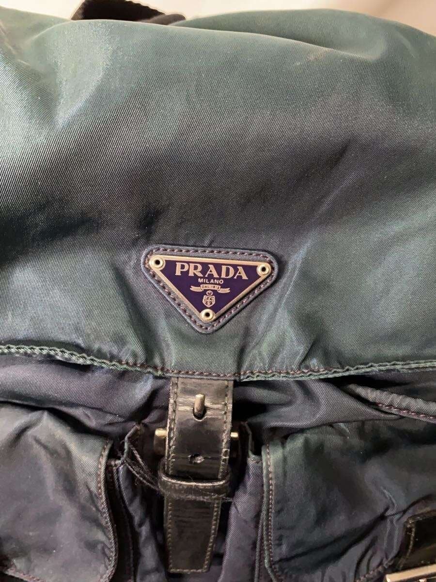 PRADA Backpack Nylon BLU 5