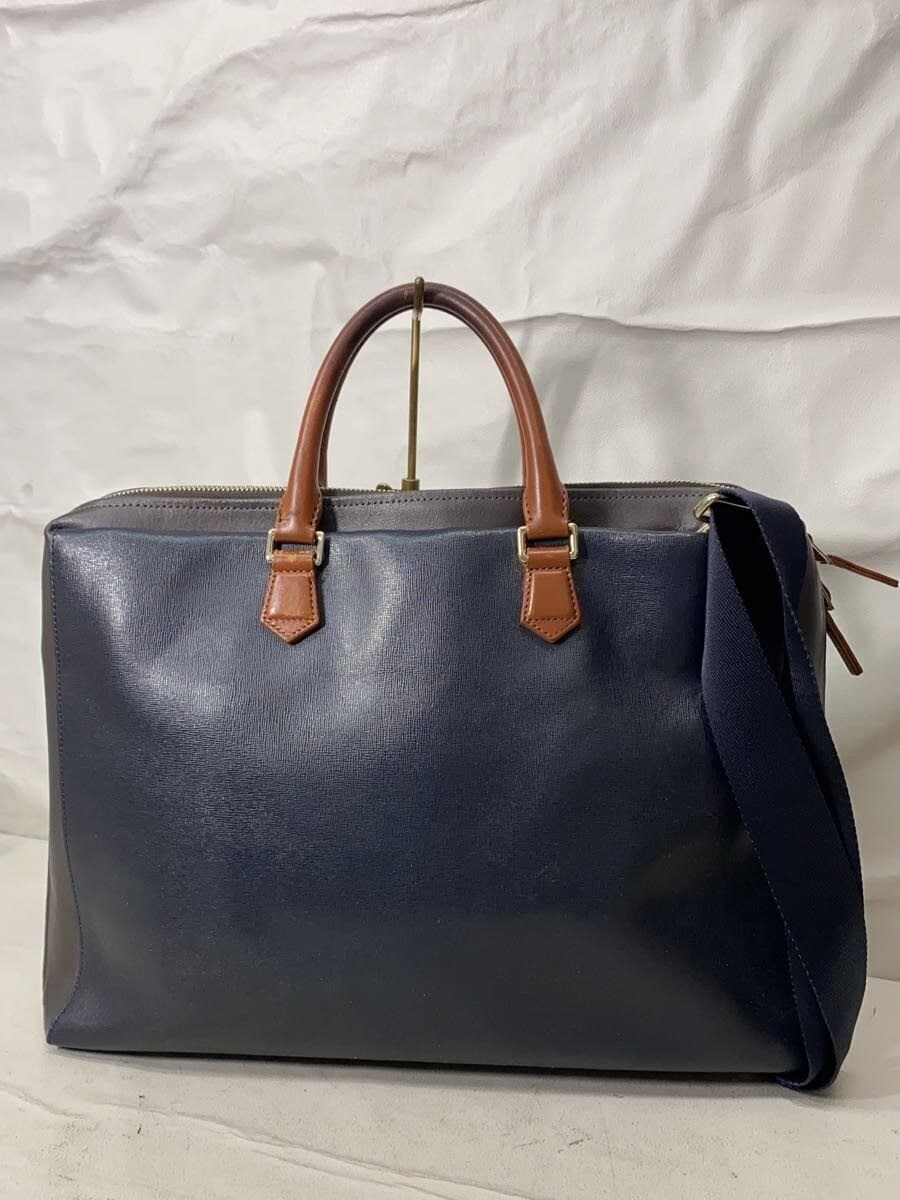 Paul Smith tote bag leather navy plain 3