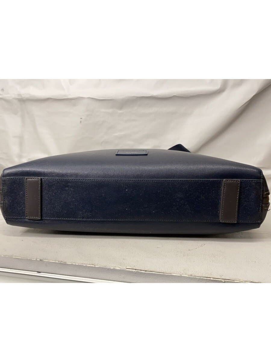 Paul Smith tote bag leather navy plain 4