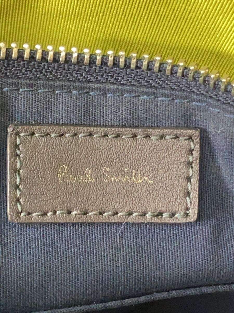 Paul Smith tote bag leather navy plain 5