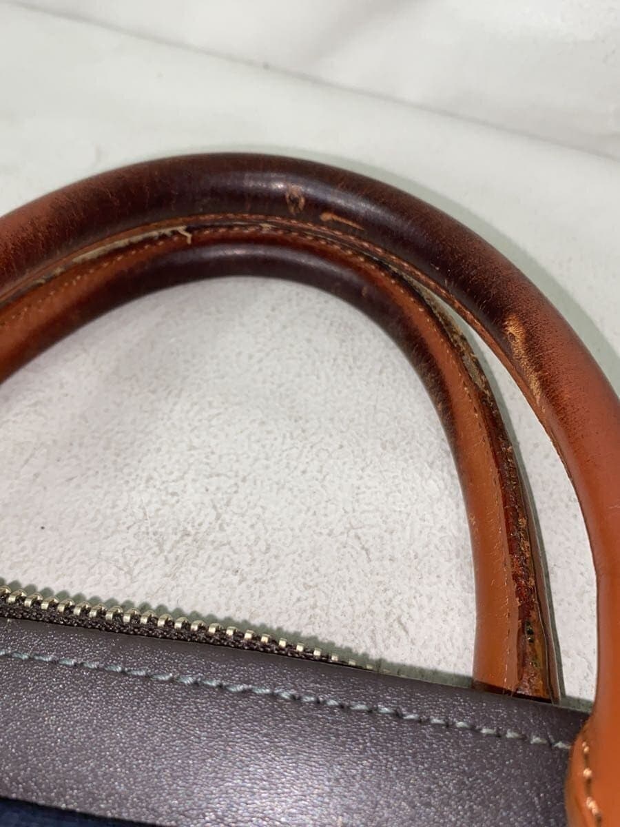 Paul Smith tote bag leather navy plain 8