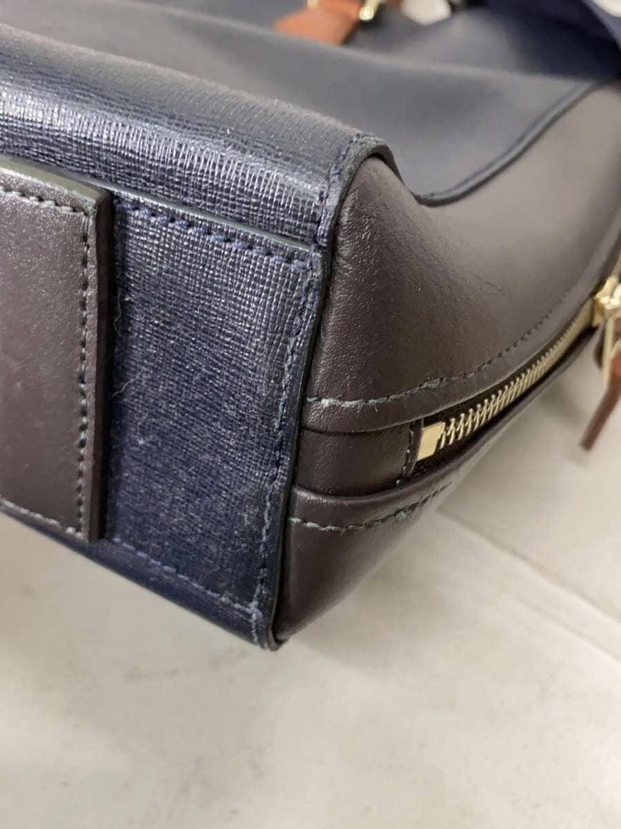 Paul Smith tote bag leather navy plain 9