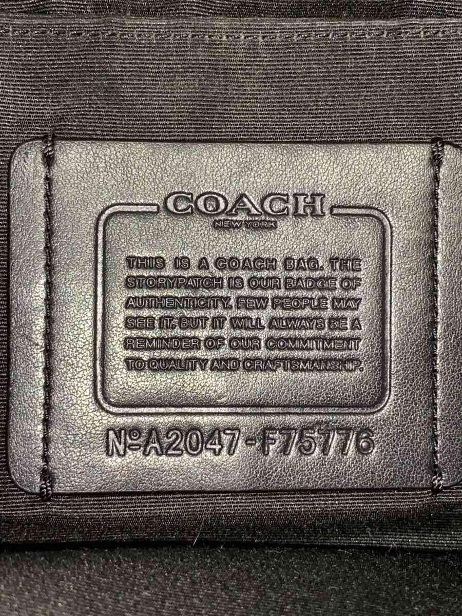 COACH Shoulder Bag Leather Black F75776 5