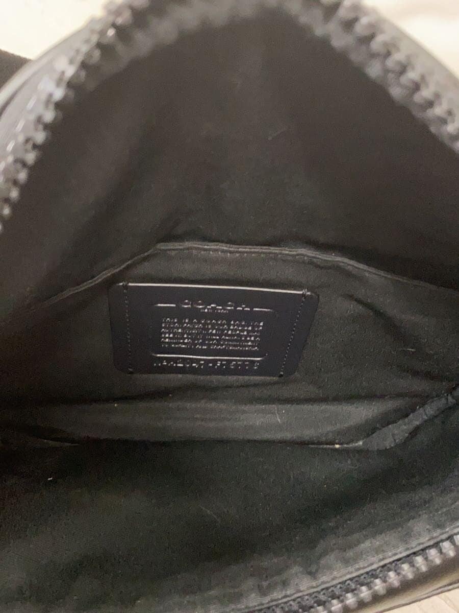 COACH Shoulder Bag Leather Black F75776 6