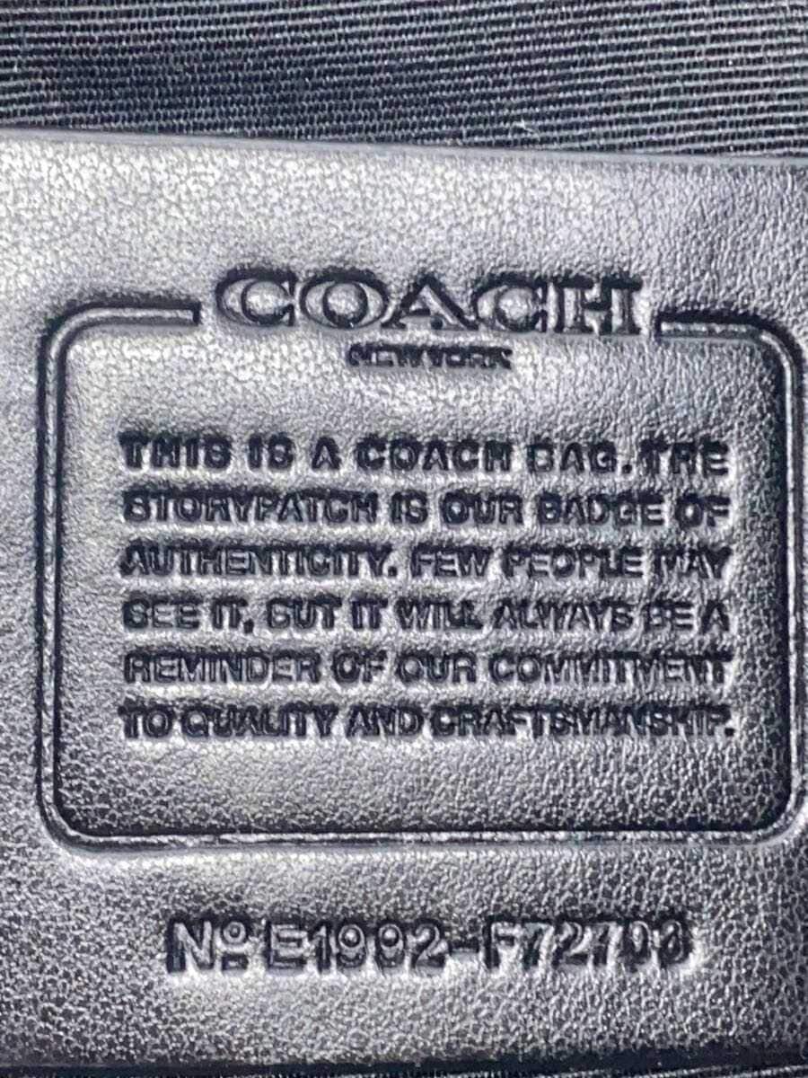 COACH Shoulder Bag Leather Black F72703 5