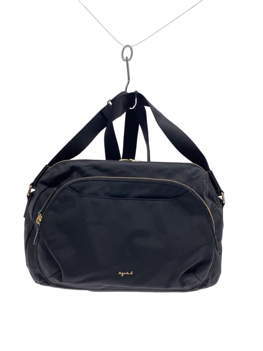 agnes b. Shoulder Bag Nylon BLK FT03A-05