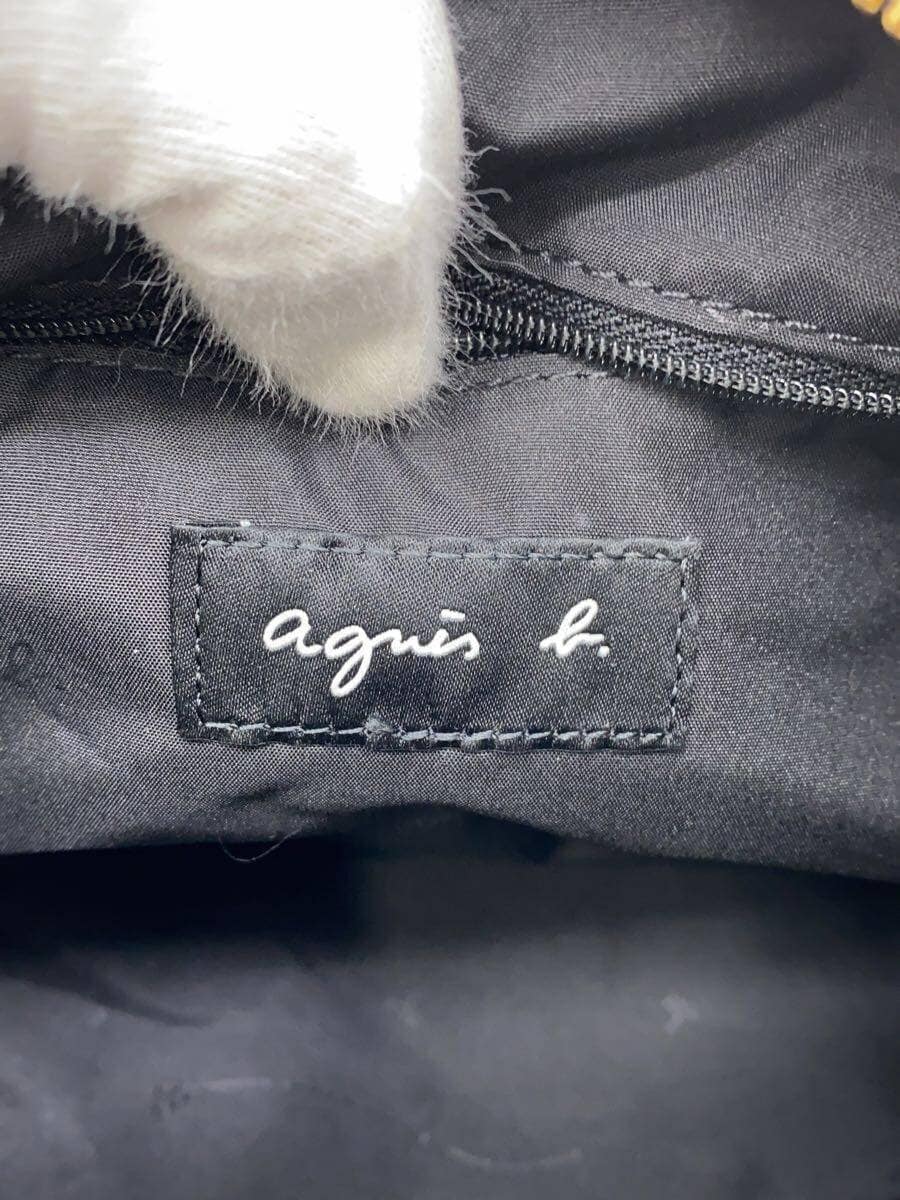 agnes b. Shoulder Bag Nylon BLK FT03A-05 5