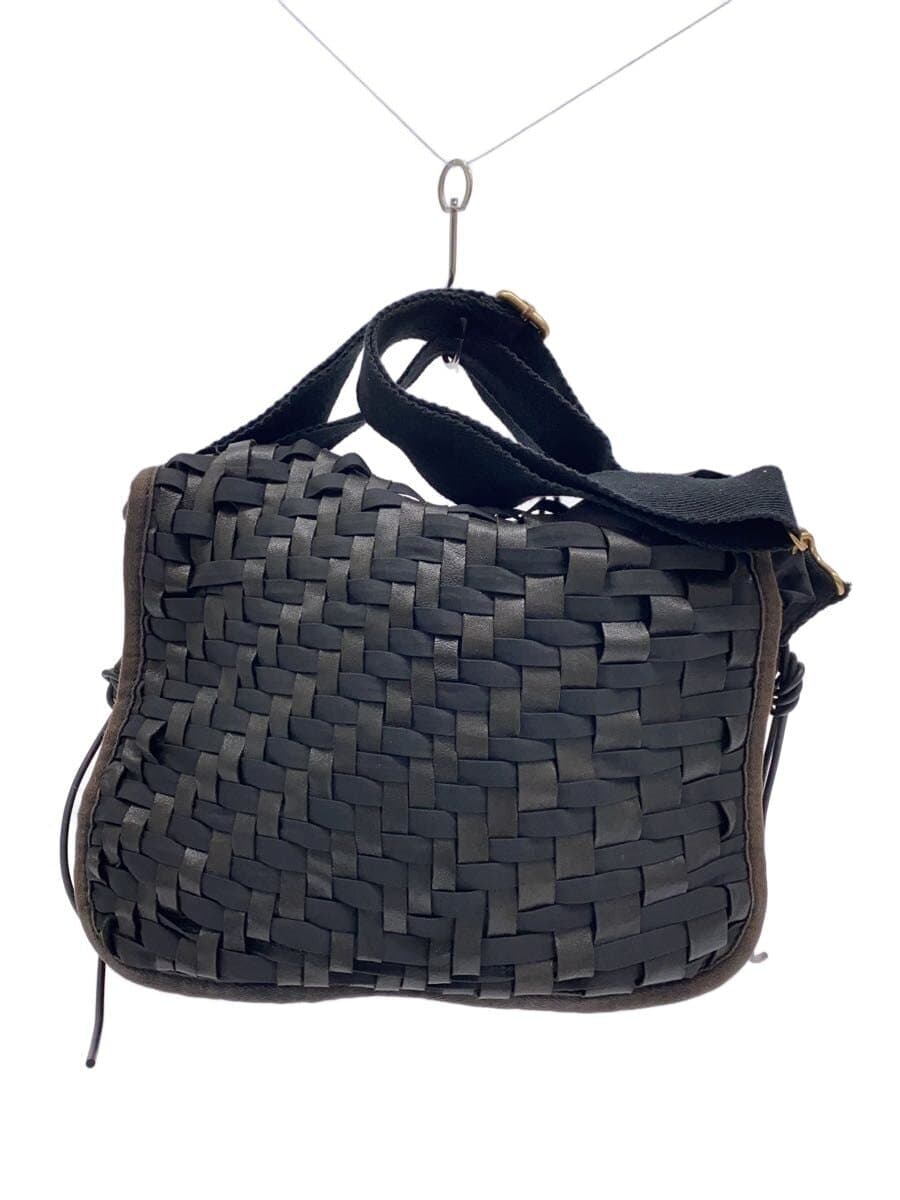 DIESEL Shoulder Bag Leather BLK