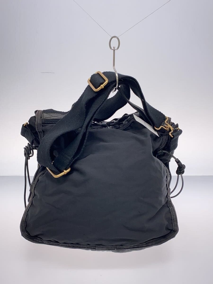 DIESEL Shoulder Bag Leather BLK 3