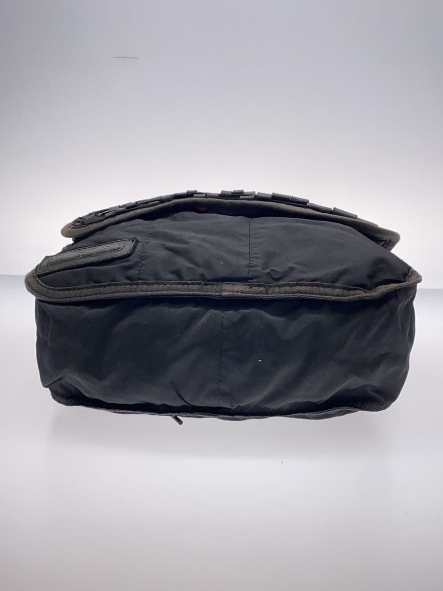 DIESEL Shoulder Bag Leather BLK 4