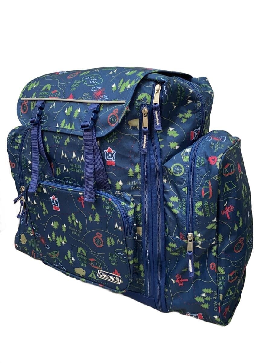 Coleman Backpack NVY All Over Pattern 118108779 2