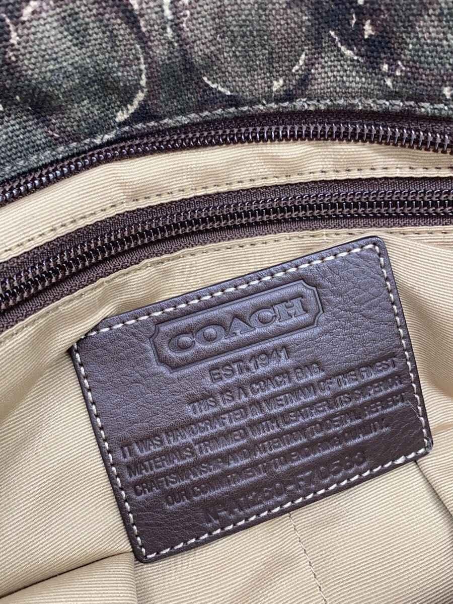 COACH Tote Bag Canvas KHK All Over Pattern F70583 5