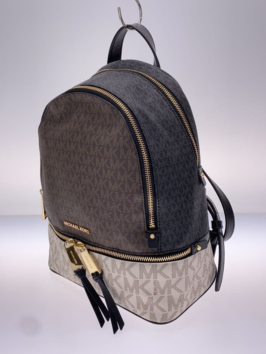MICHAEL KORS backpack rayon BRW all-over pattern 30S0GEZB2V 2