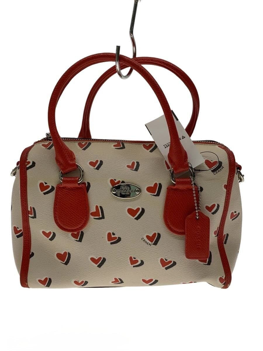 COACH Shoulder Bag PVC WHT