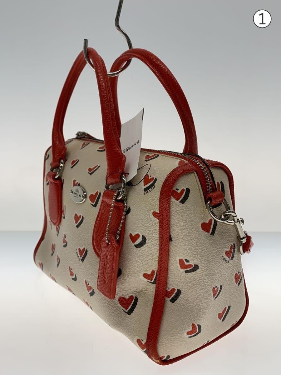 COACH Shoulder Bag PVC WHT 2